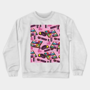 80s make up pattern Crewneck Sweatshirt